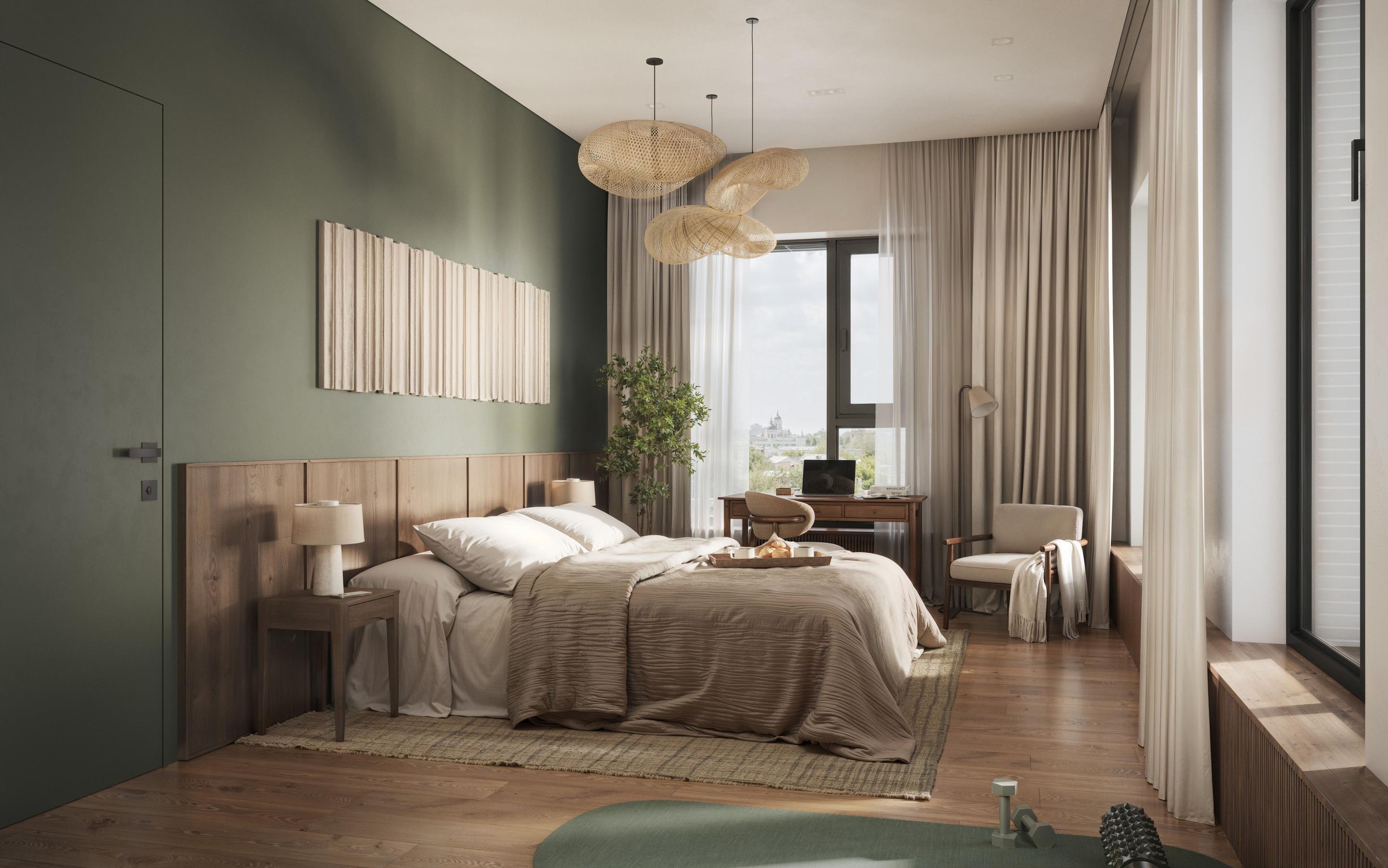 Мастер-спальни с гардеробной 