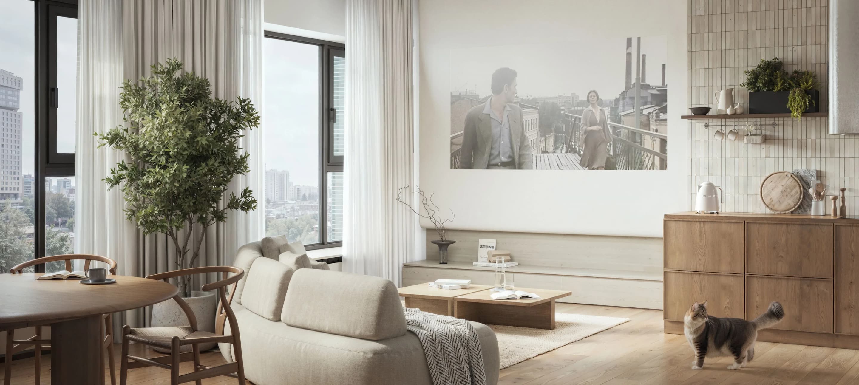 Угловые кухни-гостиные 